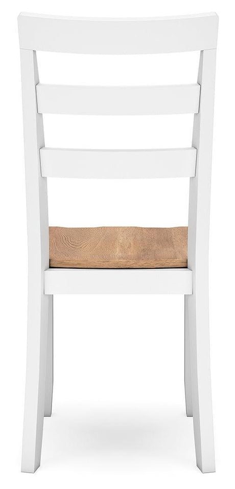 Gesthaven Natural/White Dining Chair - Ella Furniture