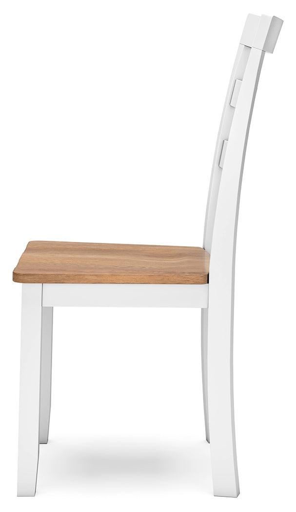 Gesthaven Natural/White Dining Chair - Ella Furniture