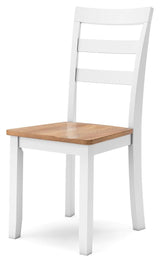 Gesthaven Natural/White Dining Chair - Ella Furniture
