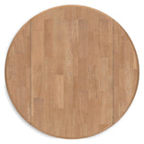 Gesthaven Natural/White Dining Drop Leaf Table - Ella Furniture