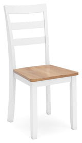 Gesthaven Natural/White Dining Table with 4 Chairs and Bench (Set of 6) - Ella Furniture