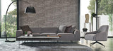 Giorno Blue Swivel Armchair - Ella Furniture