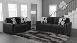 Gleston Onyx Sofa And Loveseat - Ella Furniture