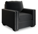 Gleston Onyx Sofa, Loveseat, Chair And Ottoman - Ella Furniture