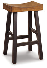 Glosco Medium Brown/dark Brown 2-Piece Bar Stool PKG000050 - D548-030 | D548-030 - Ella Furniture