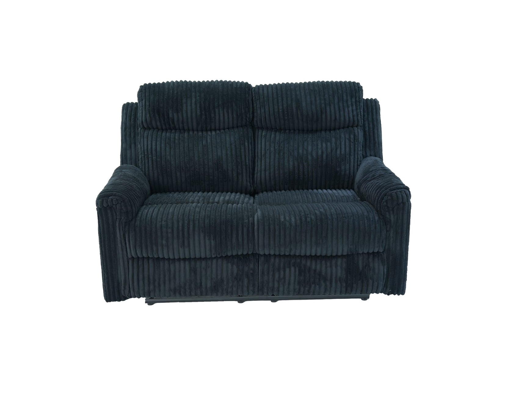 Grace Black Corduroy Reclining Sofa with Drop-Down Table, Loveseat, and Glider Recliner Set view 14