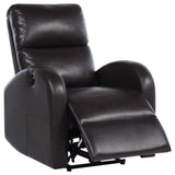 Grant Upholstered Power Recliner Chair Brown 601500P - Ella Furniture
