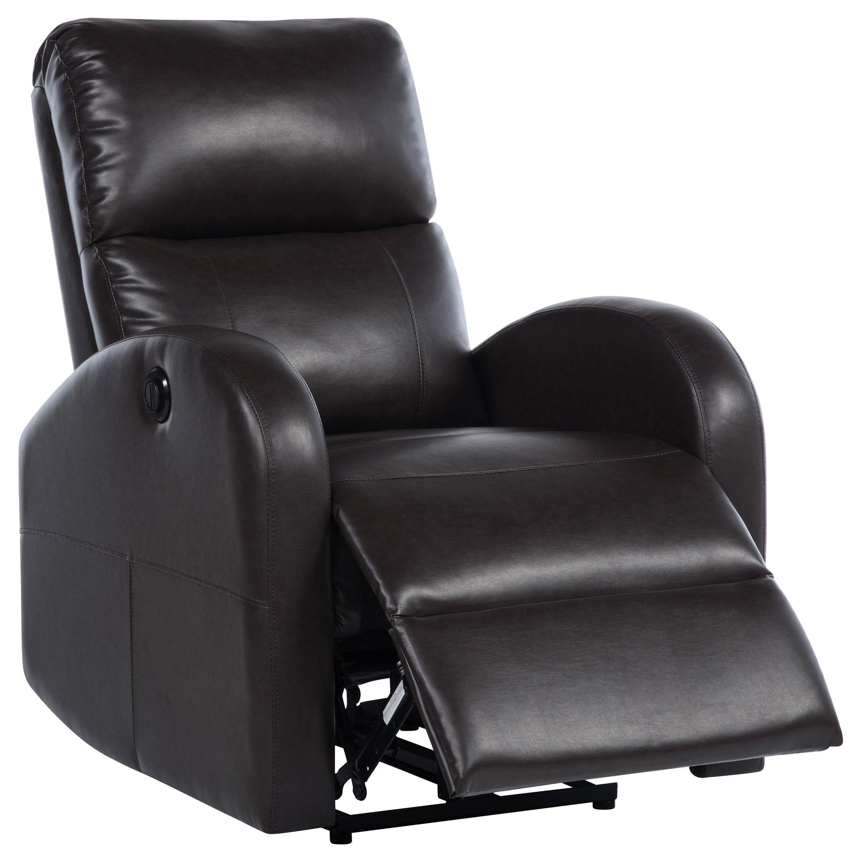 Grant Upholstered Power Recliner Chair Brown 601500P - Ella Furniture