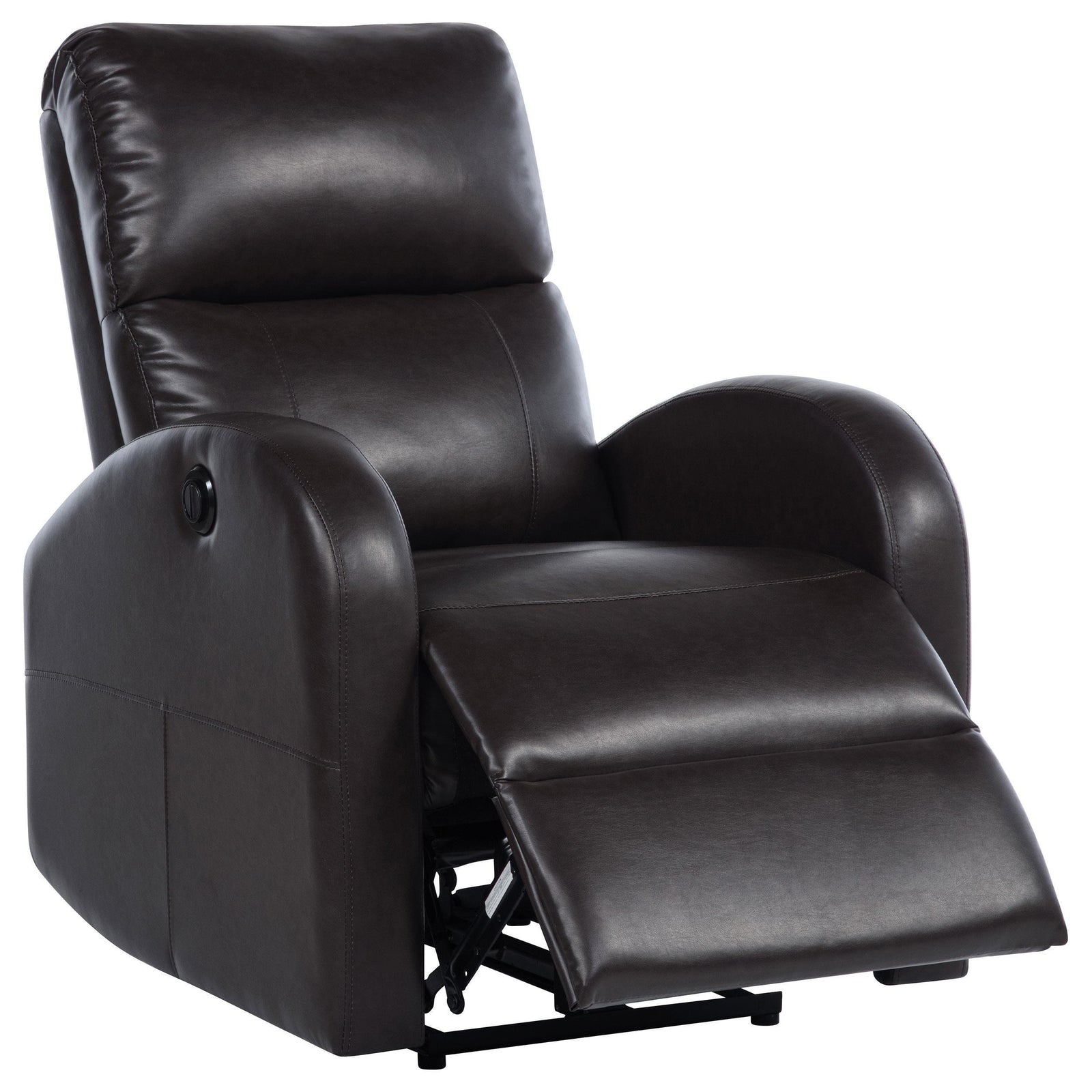Grant Upholstered Power Recliner Chair Brown 601500P - Ella Furniture