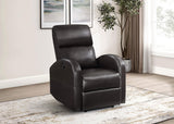 Grant Upholstered Power Recliner Chair Brown 601500P - Ella Furniture