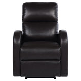 Grant Upholstered Power Recliner Chair Brown 601500P - Ella Furniture