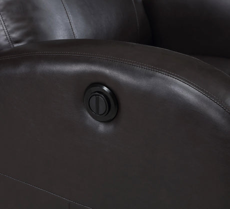 Grant Upholstered Power Recliner Chair Brown 601500P - Ella Furniture