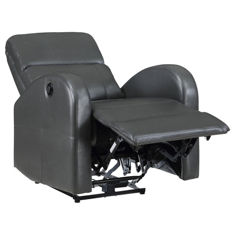 Grant Upholstered Power Recliner Chair Grey 601499P - Ella Furniture