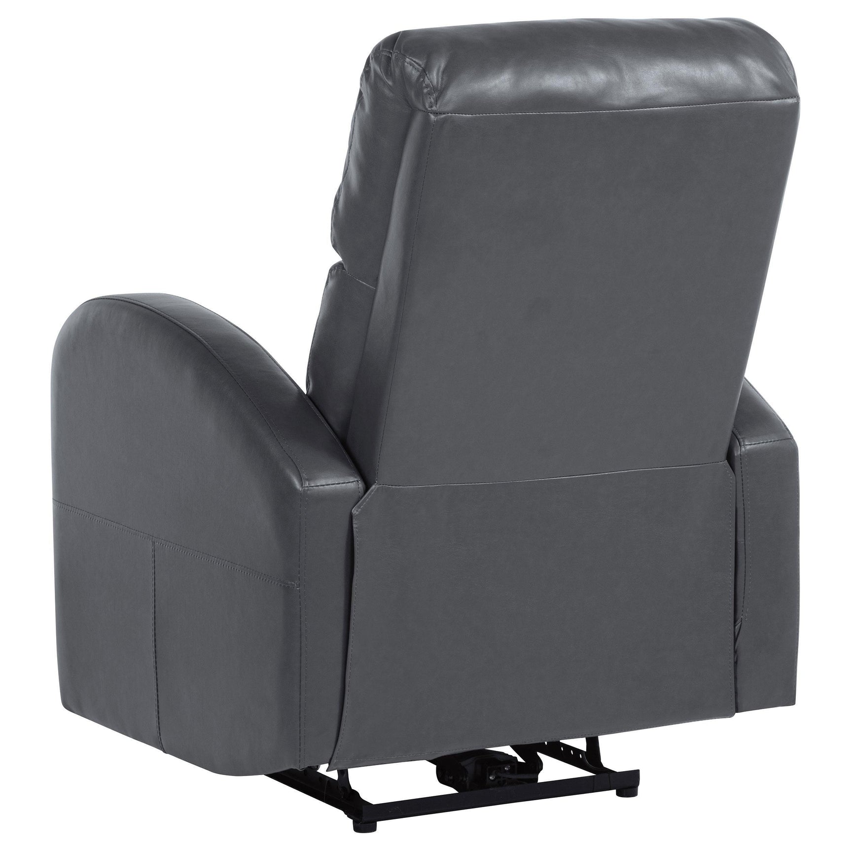 Grant Upholstered Power Recliner Chair Grey 601499P - Ella Furniture