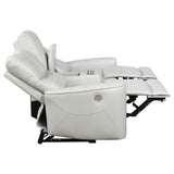 Greenfield 2-piece Power Reclining Sofa Set Ivory 610261P-S2 - Ella Furniture