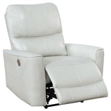 Greenfield 3-piece Power Reclining Sofa Set Ivory 610261P-S3 - Ella Furniture