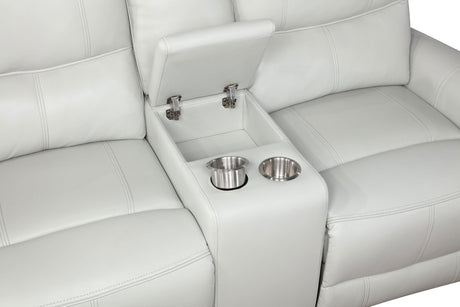 Greenfield 3-piece Power Reclining Sofa Set Ivory 610261P-S3 - Ella Furniture
