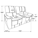 Greenfield 3-piece Power Reclining Sofa Set Ivory 610261P-S3 - Ella Furniture