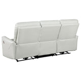 Greenfield 3-piece Power Reclining Sofa Set Ivory 610261P-S3 - Ella Furniture