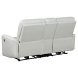 Greenfield 3-piece Power Reclining Sofa Set Ivory 610261P-S3 - Ella Furniture