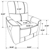 Greenfield 3-piece Power Reclining Sofa Set Saddle Brown 610264P-S3 - Ella Furniture