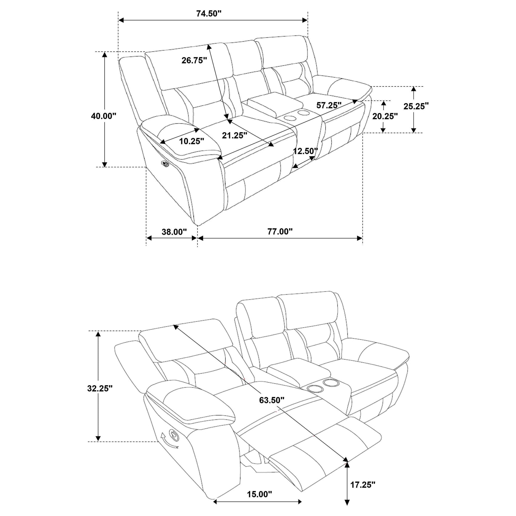 Greer Greer 3-piece Upholstered Reclining Sofa Set Taupe 651351-S3 - Ella Furniture