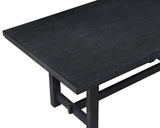 Guthrie Black/Gray Modern Solid Wood And Veneers Fabric Upholstered Dining Room Set - Ella Furniture