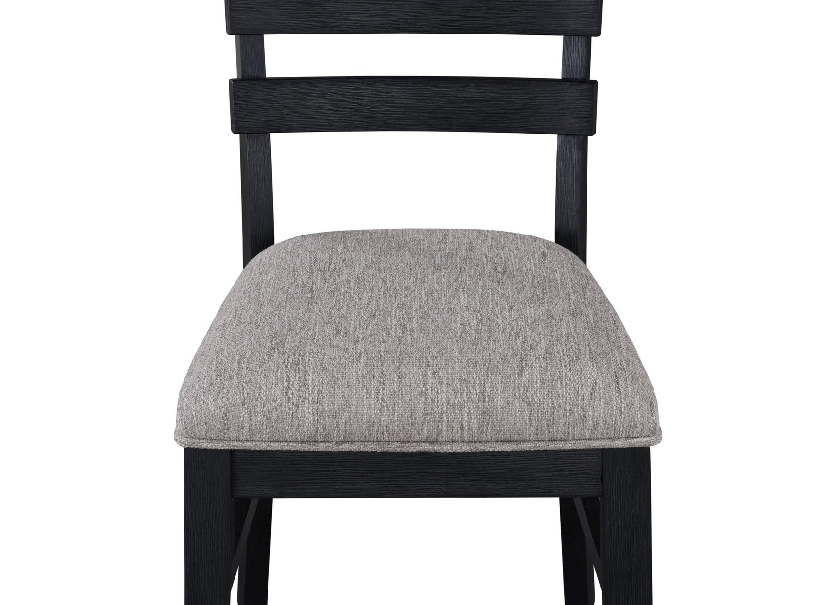 Guthrie Black/Gray Modern Solid Wood And Veneers Fabric Upholstered Dining Room Set - Ella Furniture