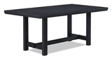 Guthrie Black/Gray Modern Solid Wood And Veneers Fabric Upholstered Dining Room Set - Ella Furniture