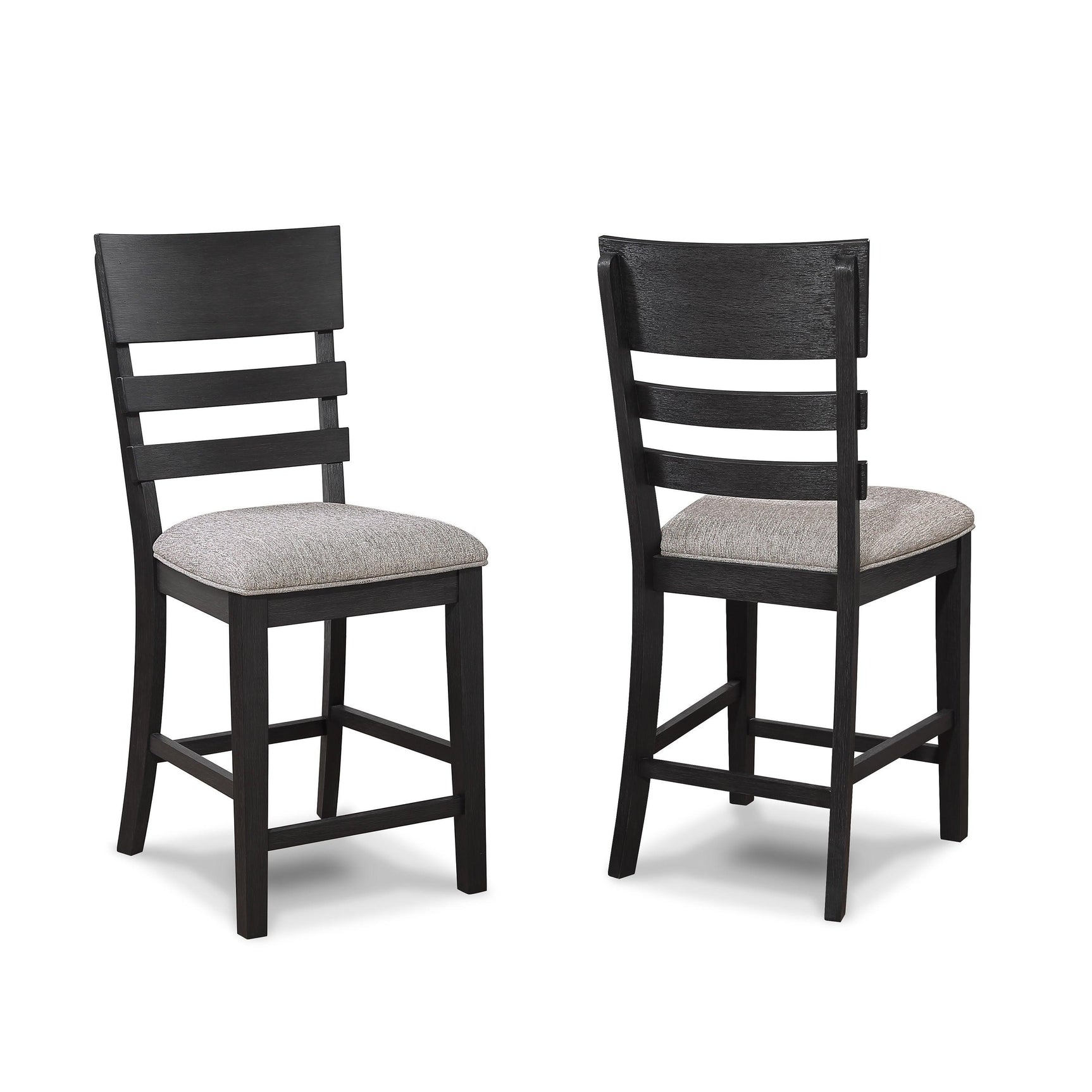 Guthrie Gray Modern Solid Wood And Veneers Counter Height Dining Room Set - Ella Furniture