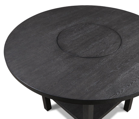 Guthrie Gray Modern Solid Wood And Veneers Counter Height Dining Room Set - Ella Furniture