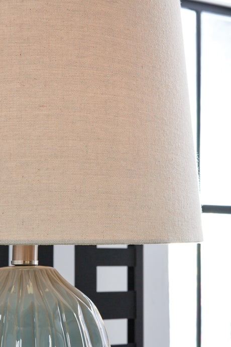 Hadbury Pale Blue/Teal Table Lamp (Set of 2) - Ella Furniture