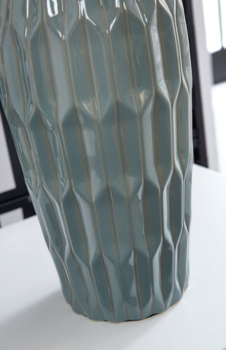 Hadbury Pale Blue/Teal Table Lamp (Set of 2) - Ella Furniture