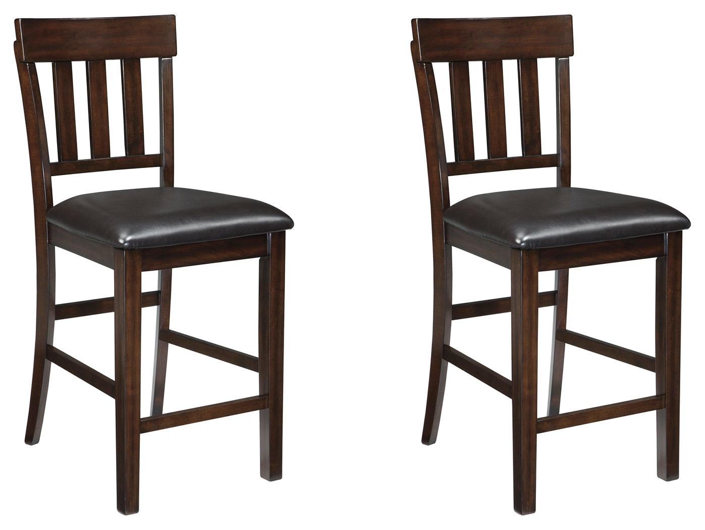 Haddigan Dark Brown 2-Piece Bar Stool - Ella Furniture