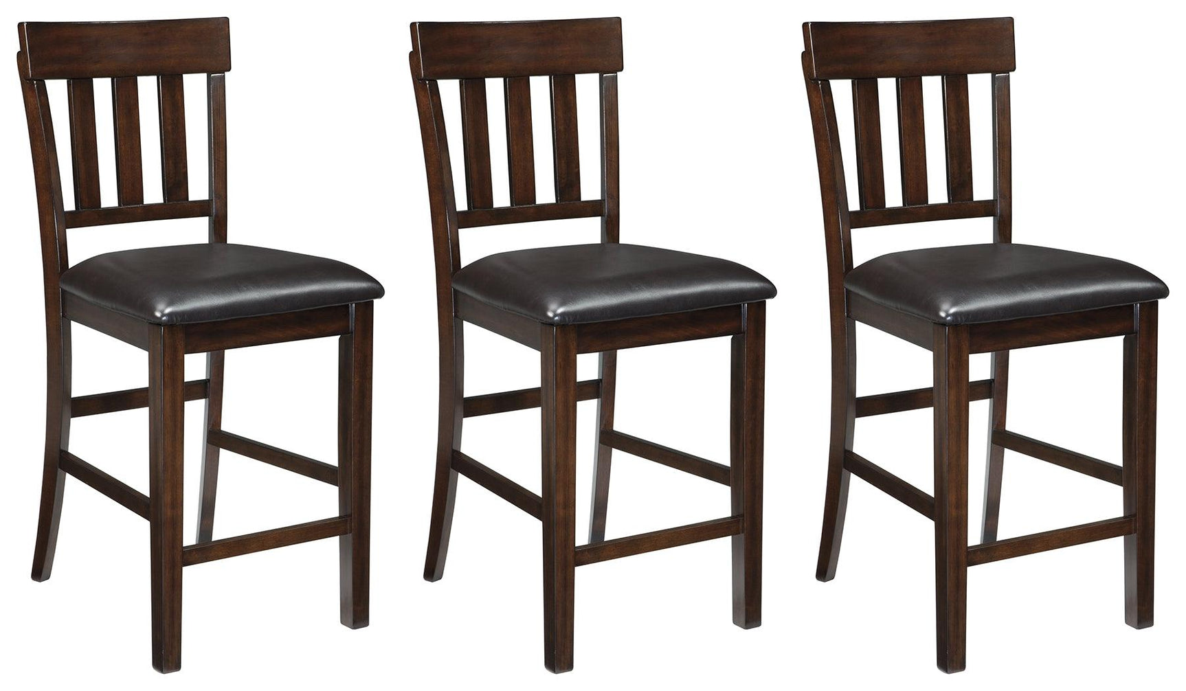 Haddigan Dark Brown Counter Height Dining Table And 4 Barstools - Ella Furniture