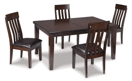 Haddigan Dark Brown Dining Room Set - Ella Furniture