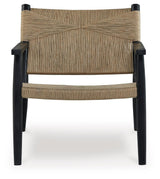 Halfmore Black/natural Accent Chair - Ella Furniture