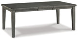 Hallanden Gray Rectangular Dining Room Set - Ella Furniture