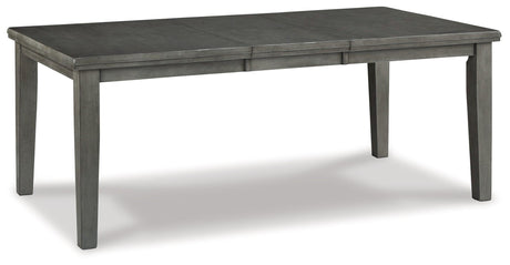 Hallanden Gray Rectangular Dining Room Set - Ella Furniture