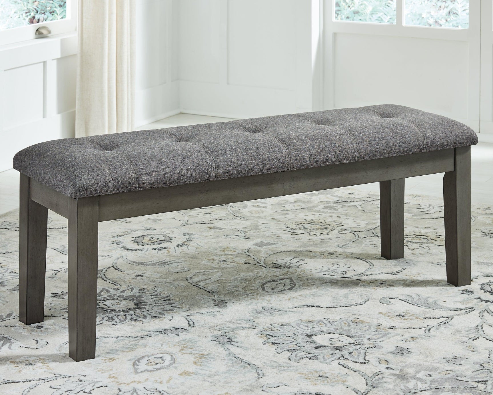 Hallanden Gray Rectangular Dining Room Set - Ella Furniture