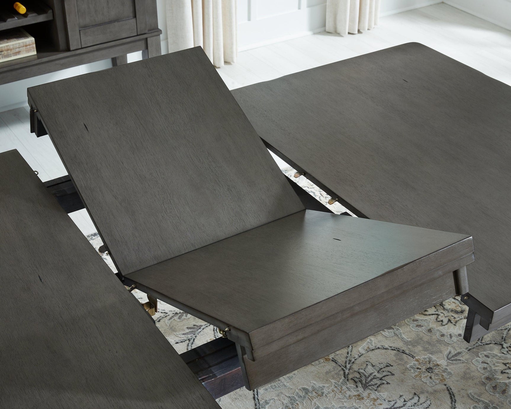 Hallanden Gray Rectangular Dining Room Set - Ella Furniture