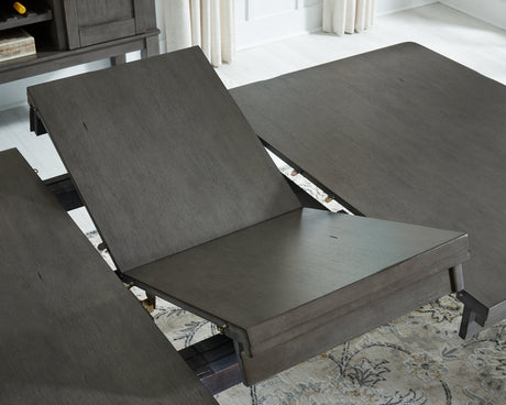 Hallanden Gray Rectangular Dining Room Set - Ella Furniture