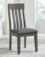 Hallanden Two-tone Gray 2-Piece Dining Room Chair - Ella Furniture