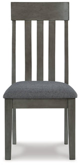 Hallanden Two-tone Gray 2-Piece Dining Room Chair - Ella Furniture