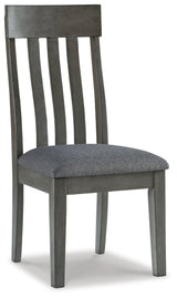 Hallanden Two-tone Gray 2-Piece Dining Room Chair - Ella Furniture