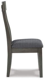 Hallanden Two-tone Gray 2-Piece Dining Room Chair - Ella Furniture