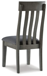 Hallanden Two-tone Gray 2-Piece Dining Room Chair - Ella Furniture