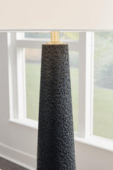 Hallburg Black Floor Lamp - Ella Furniture