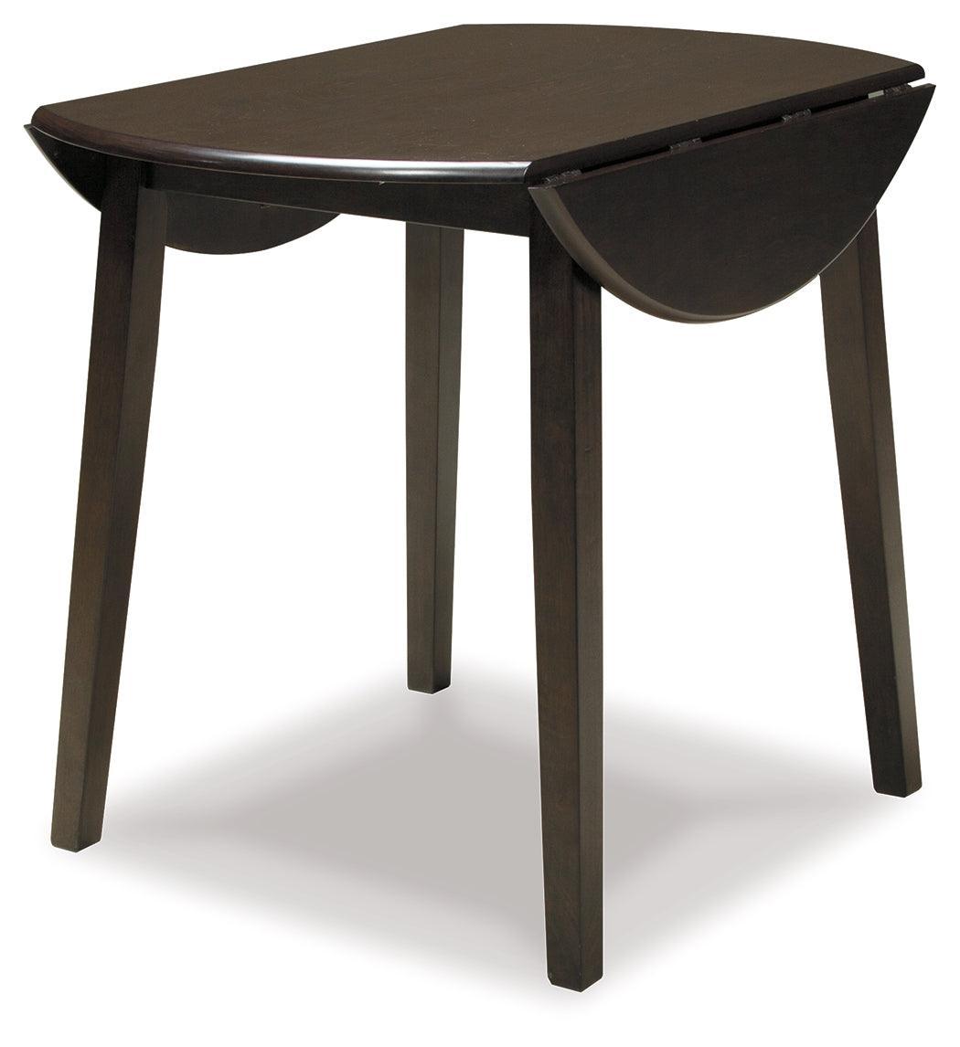 Hammis Dark Brown Circle Dining Room Set - Ella Furniture