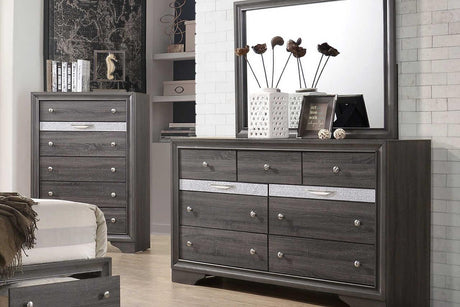 Hannah Grey Nightstand - Ella Furniture